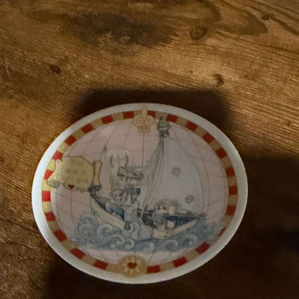 VTG Precious moments this land is our land 500th anniversary collectors plate